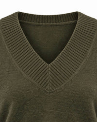 Rd Style - Long Sleeve V-neck Pull-over Sweater