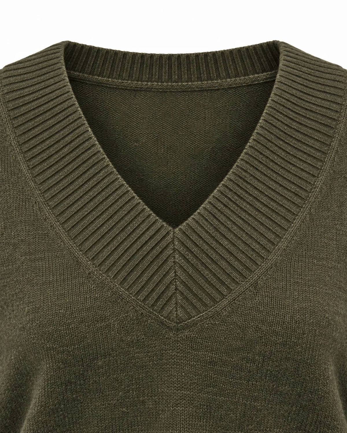 Rd Style - Long Sleeve V-neck Pull-over Sweater
