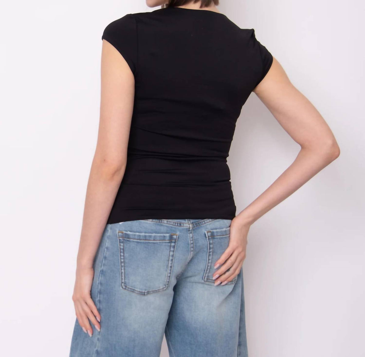 Rd Style - Tiara Second Skin Cap Sleeve Top