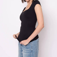 Rd Style - Tiara Second Skin Cap Sleeve Top