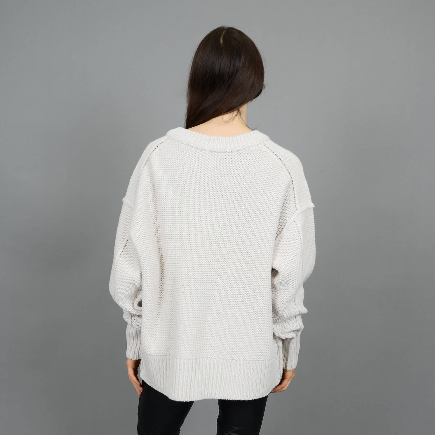 Rd Style - Zvona Longsleeve V - neck Sweater - acrylic - clothing - shirts