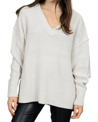 Rd Style - Zvona Longsleeve V - neck Sweater - acrylic - clothing - shirts