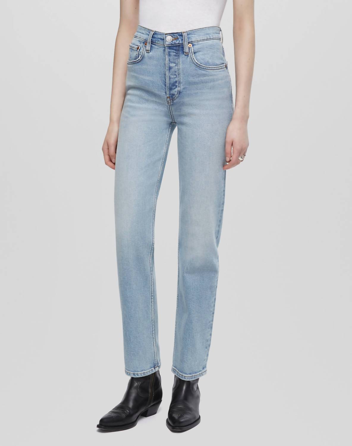 Re/Done - 70s Stove Pipe Denim Jeans