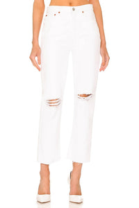 Re/Done - 70s Stove Pipe Straight Jeans