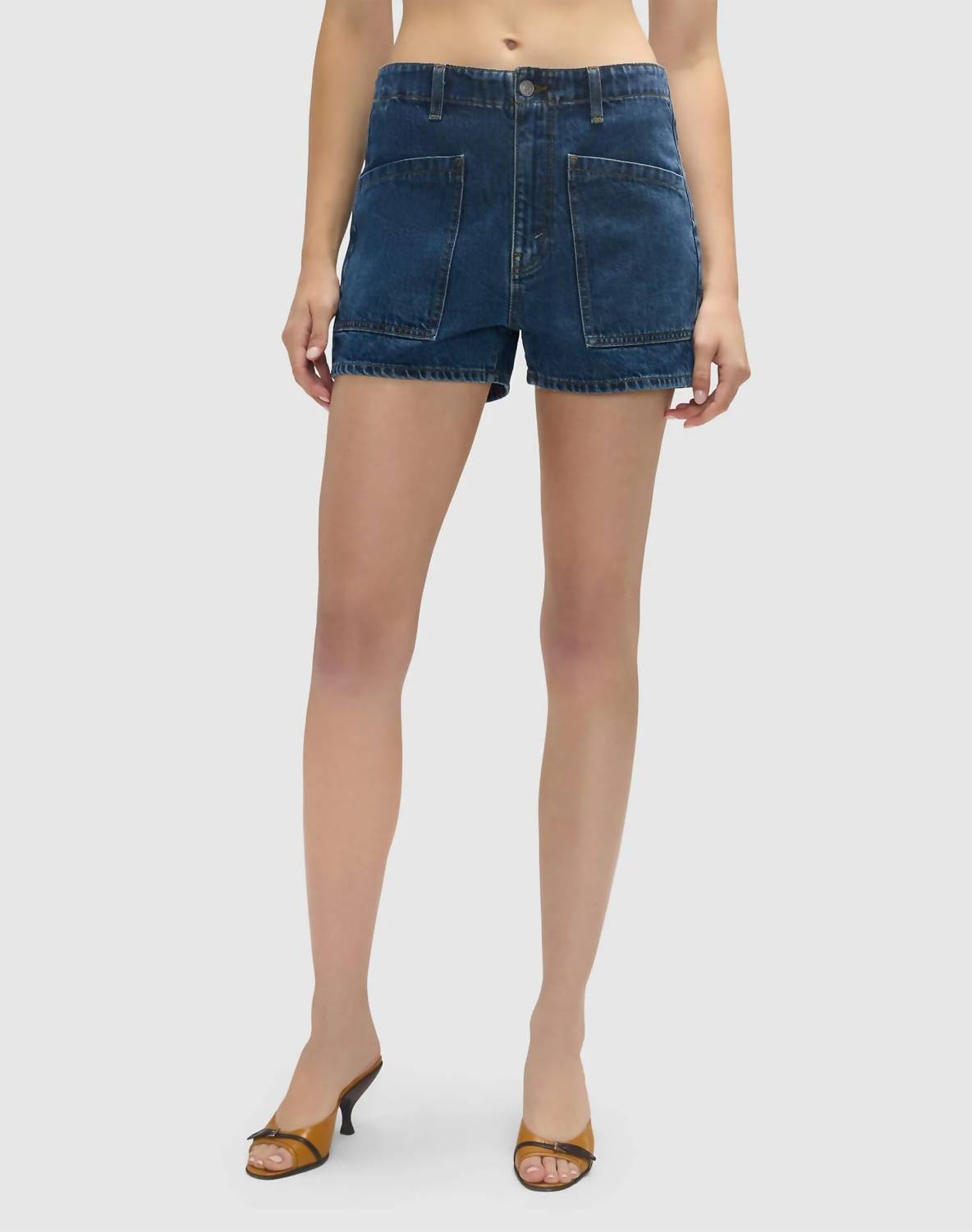 Re/Done - Bender High-rise Utility Jean Short