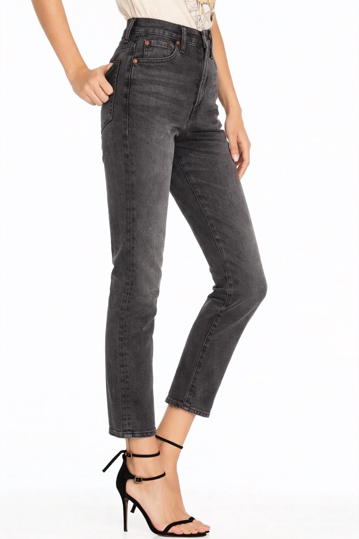 Re/Done - Double Needle Crop Jeans