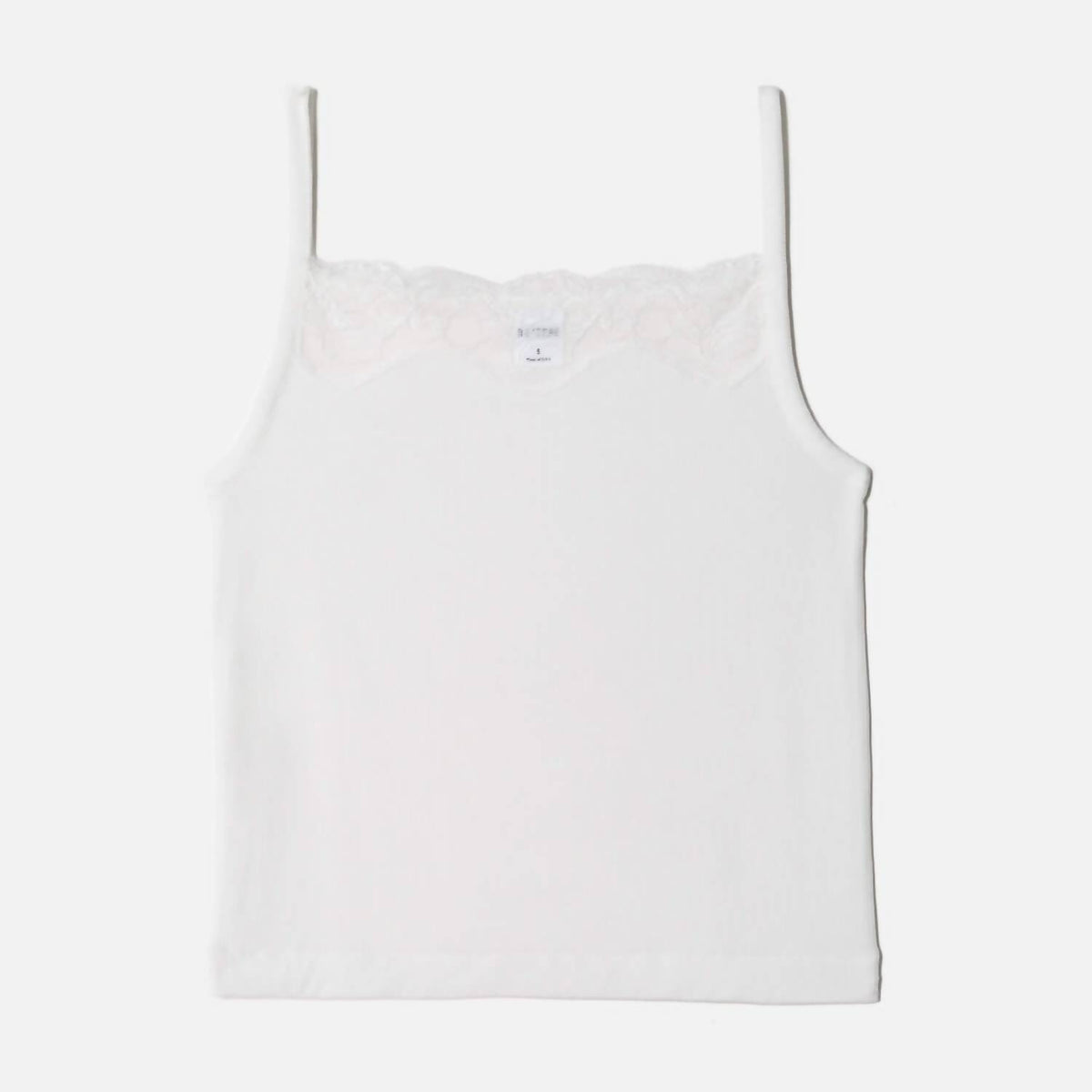 Re/Done - Lace Ribbed Camisole