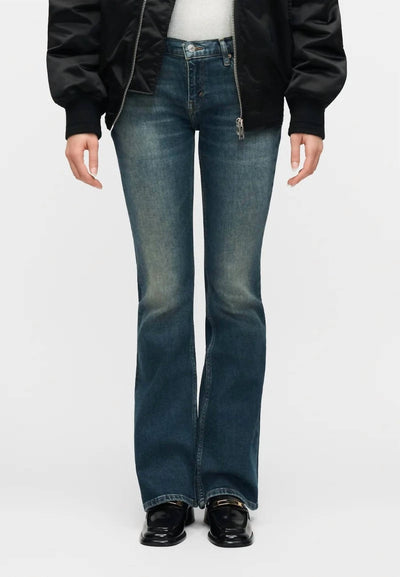 Re/Done - Low Rise Micro Boot Cut Jeans