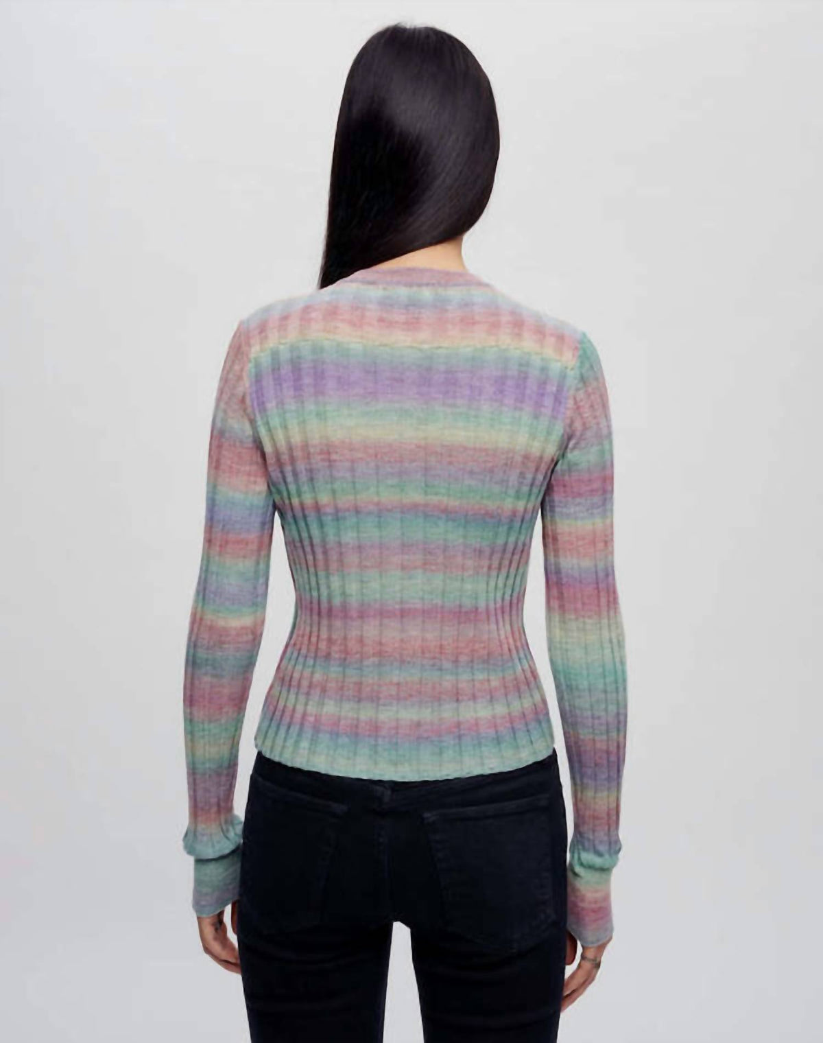Re/Done - Poor Boy Rib Slim Cardigan