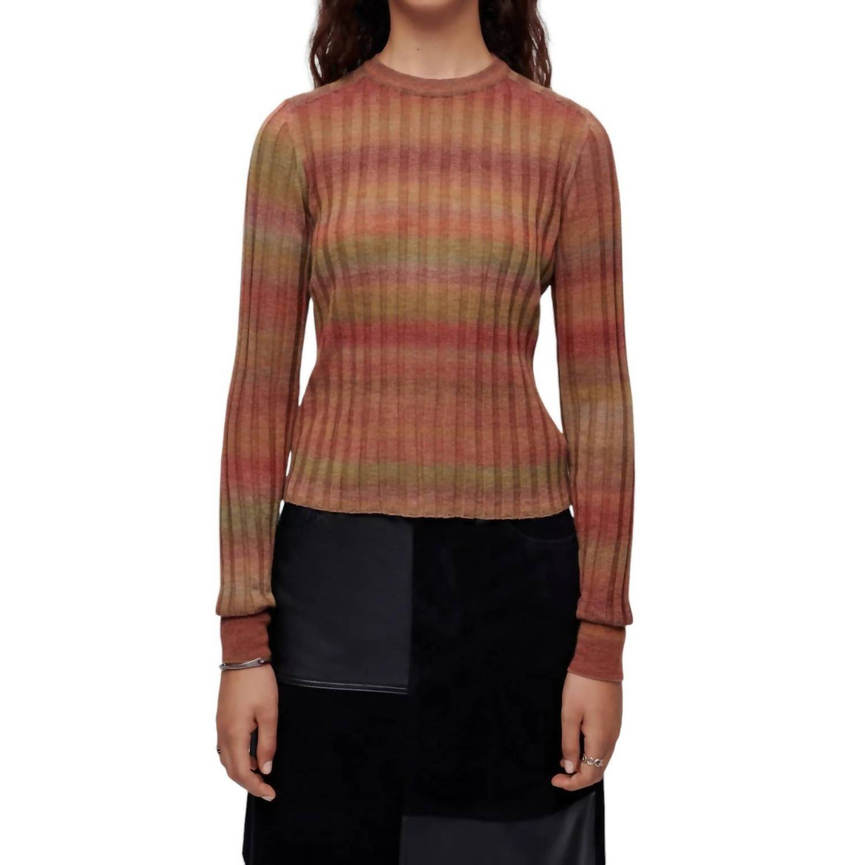 Re/Done - Poor Boy Rib Slim Pullover