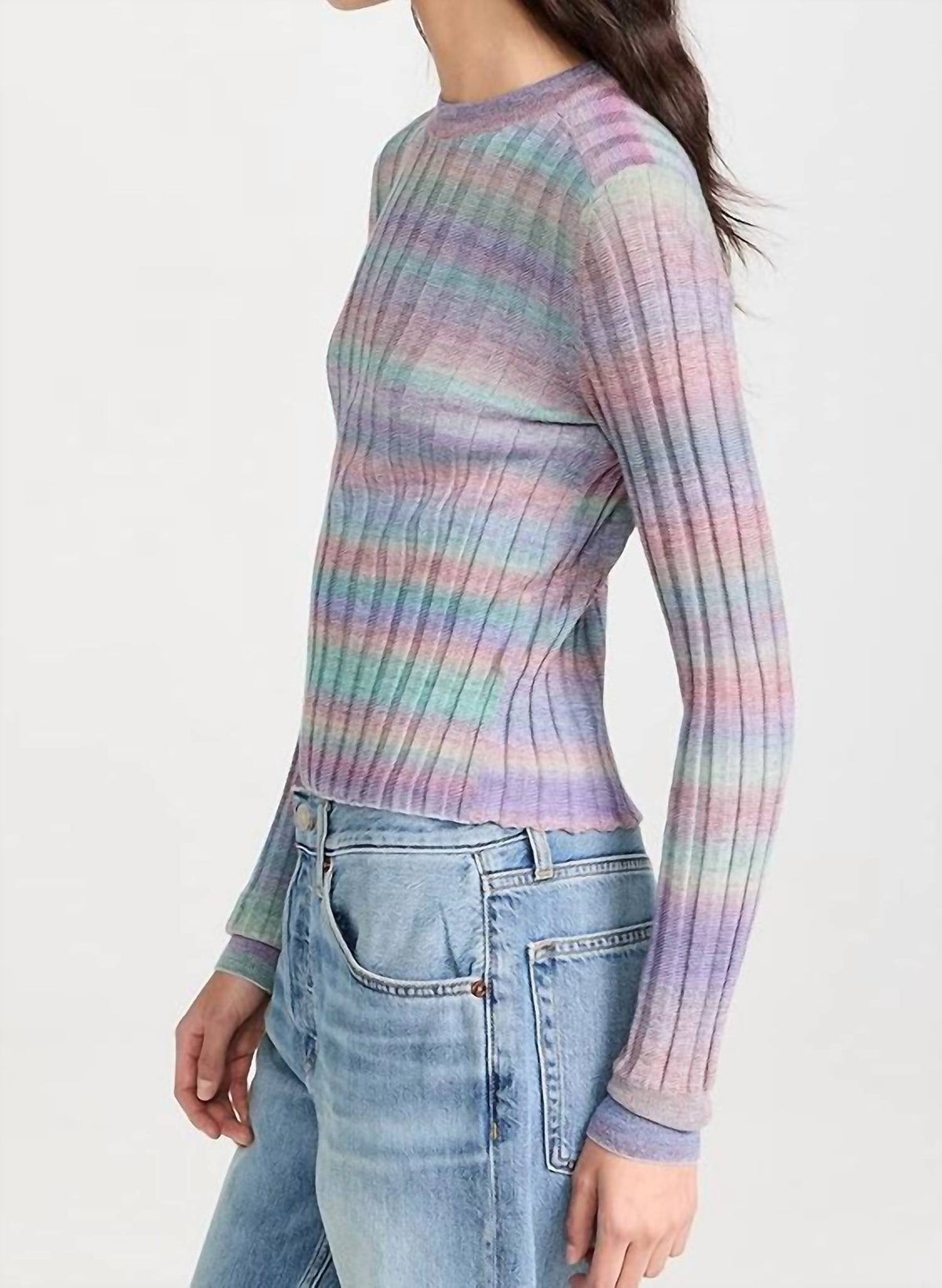 Re/Done - Poor Boy Rib Slim Pullover