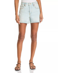 Re/Done - STUDDED MID RISE BOY SHORT