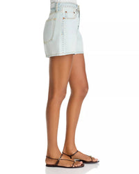 Re/Done - STUDDED MID RISE BOY SHORT