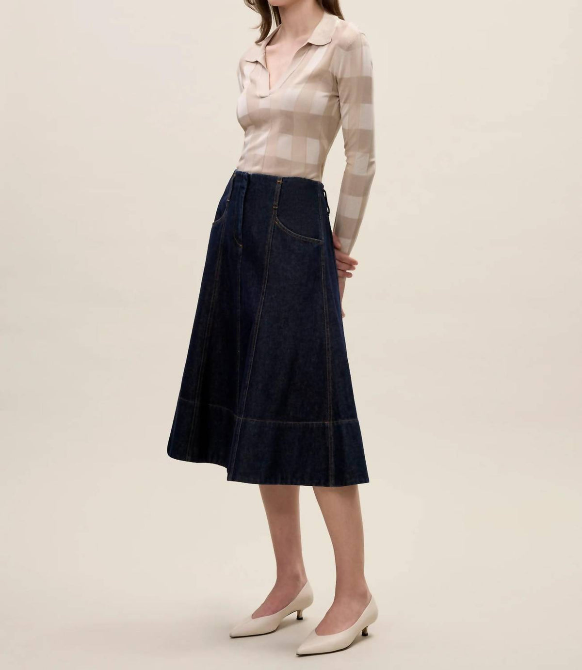 Rebecca Taylor - Sheer Gingham Sweater