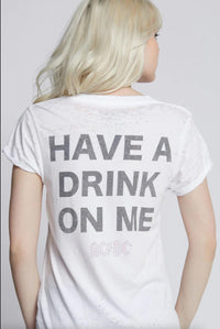 Recycled Karma - Ac/dc Shook Me All Night Long Top - clothing - cotton - graphic