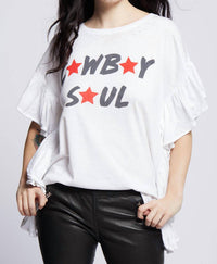 Recycled Karma - Cowboy Soul Ruffle Tee