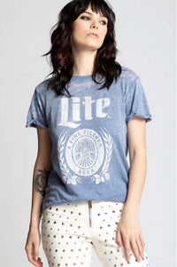 Recycled Karma - Miller Lite Vintage Tee - blue - clothing - cotton