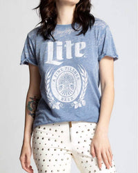 Recycled Karma - Miller Lite Vintage Tee - blue - clothing - cotton