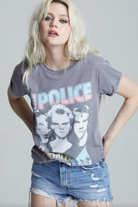 Recycled Karma - Police 1983 World Tour Tee - clothing - cotton - blend - graphic