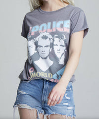 Recycled Karma - Police 1983 World Tour Tee - clothing - cotton - blend - graphic