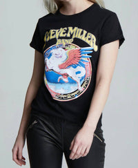 Recycled Karma - Steve Miller Band 1977 Dreams Tee - black - clothing - cotton