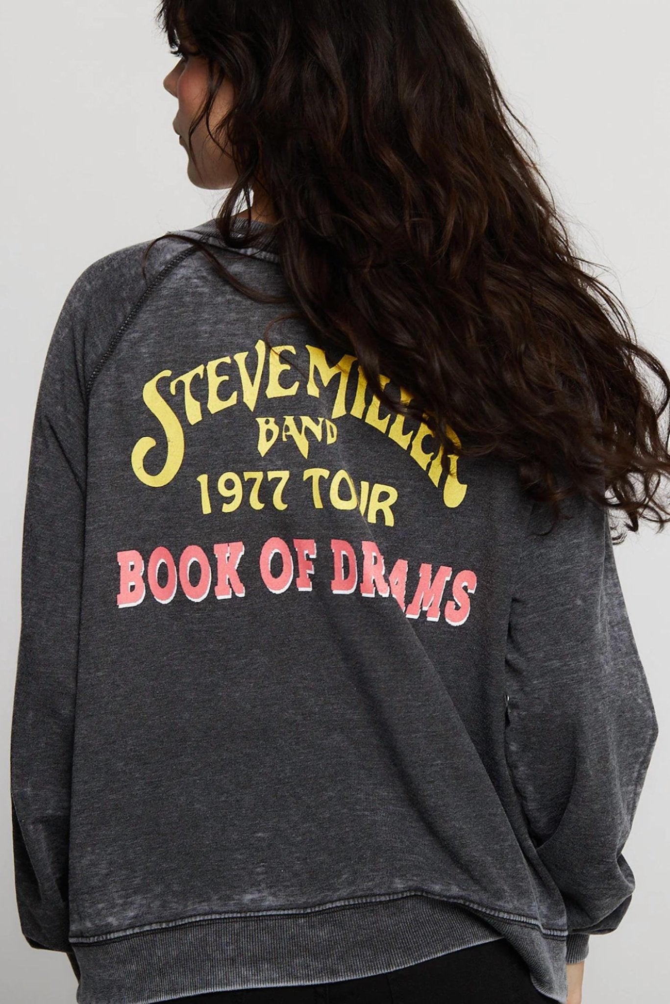 Recycled Karma - Steve Miller Band 1977 Tour Sweatshirt - black - clothing - cotton - blend
