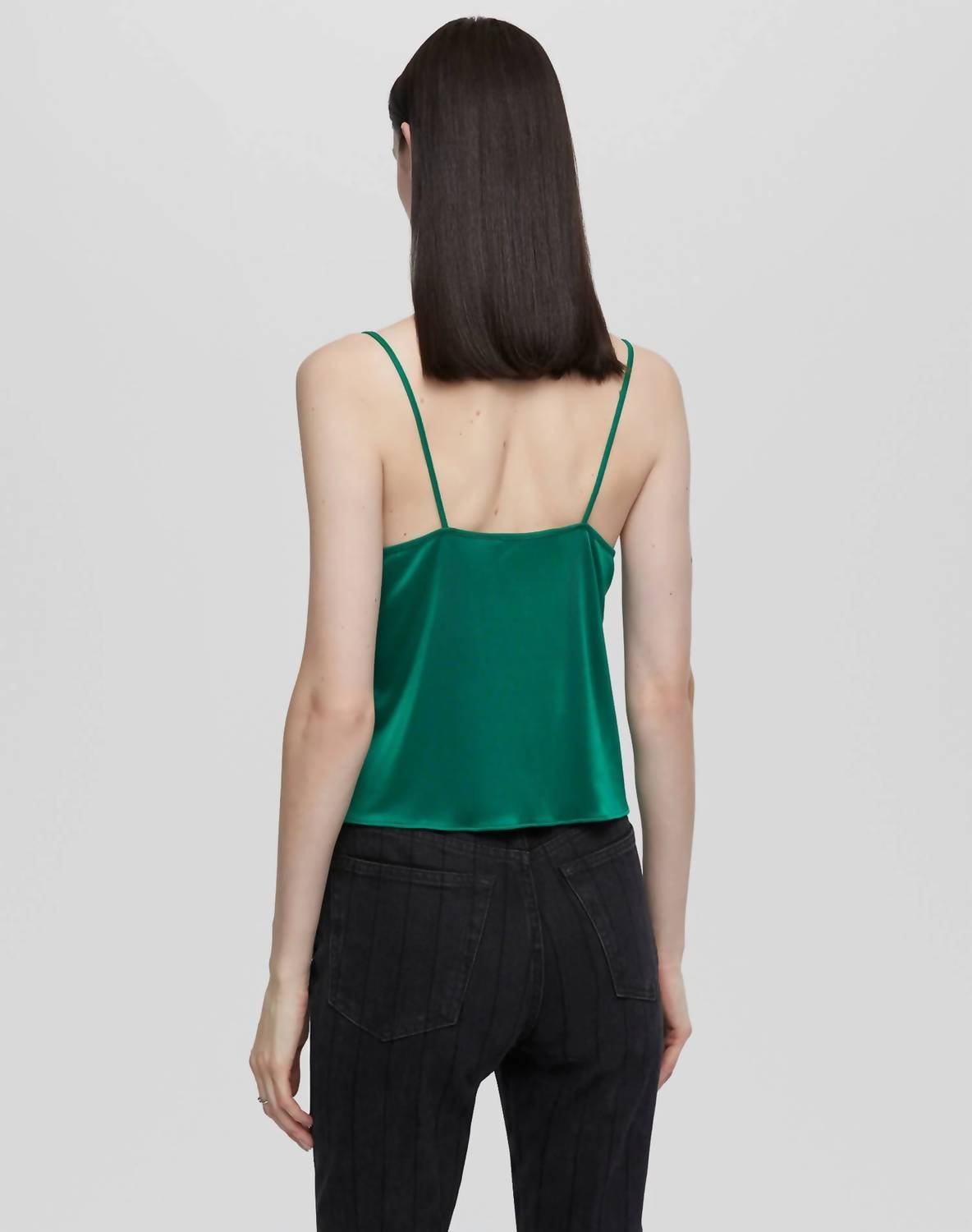 Re/Done - Bandana Party Scoop Neck Top - blouses - clothing - green