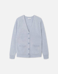 Re/Done - Brushed Cashmere Cardigan - blue - cardigans - clothing