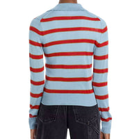 Re/Done - Memphis Long Sleeve Top - blouses - blue - clothing