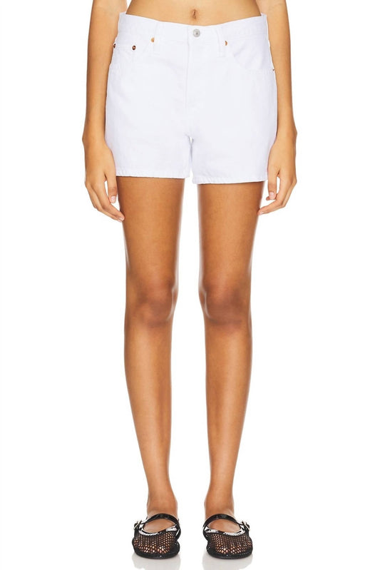 Re/Done - Mid Rise Boy Short - clothing - cotton - jean - shorts