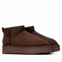 Refresh - Women's Casual Platform Suede Ankle Booties