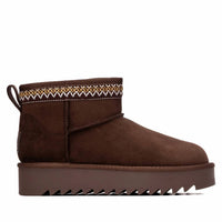 Refresh - Women's Platform Suede Ankle Booties