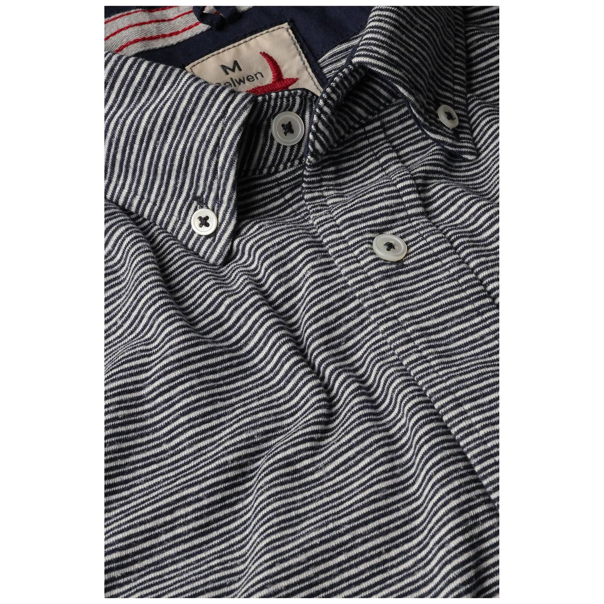 Relwen - Men's Hemp Stripe Button Down Shirt