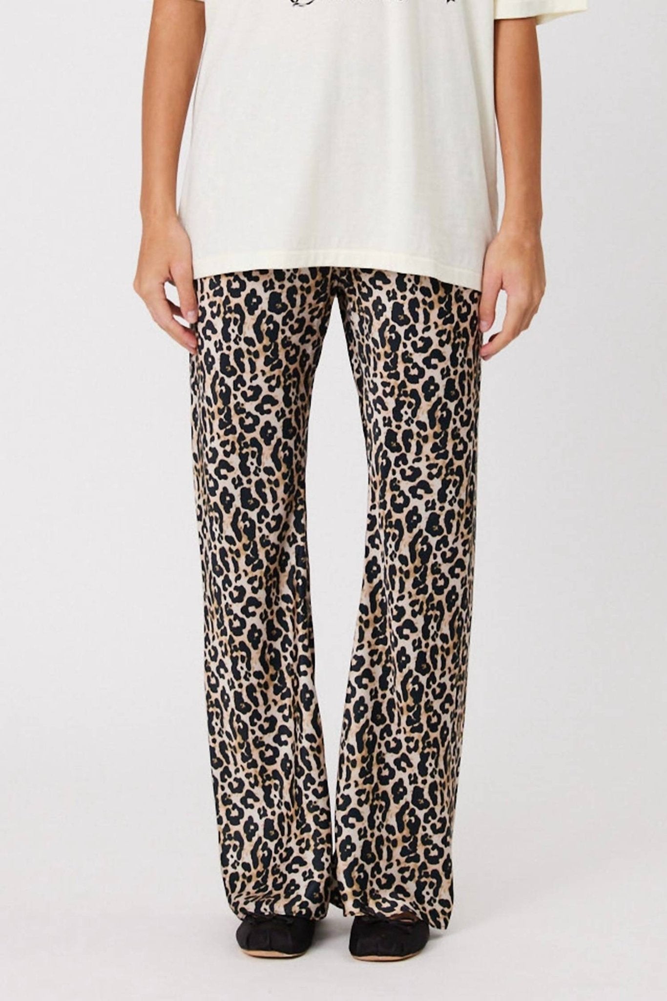 Remain - Nyla Pants - animal - boot - cut - brown