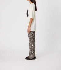 Remain - Nyla Pants - animal - boot - cut - brown