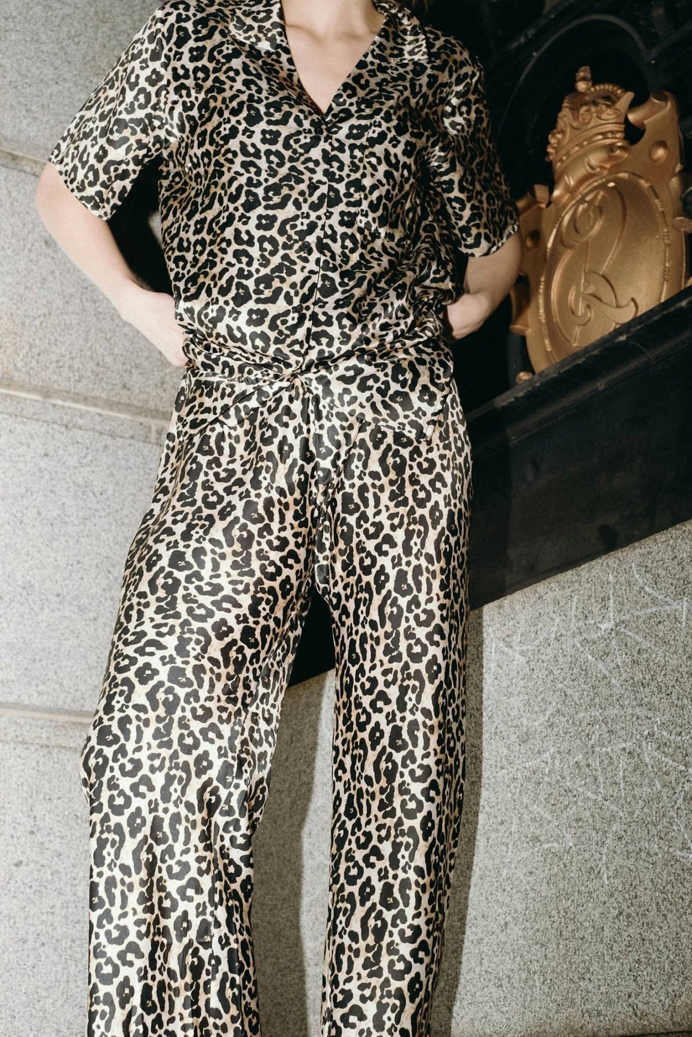 Remain - Nyla Shirt - animal - blouses - brown