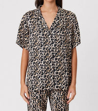 Remain - Nyla Shirt - animal - blouses - brown