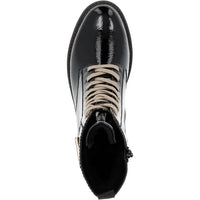 Remonte - Women's Crashlack Patent Leather Lace Up Boots