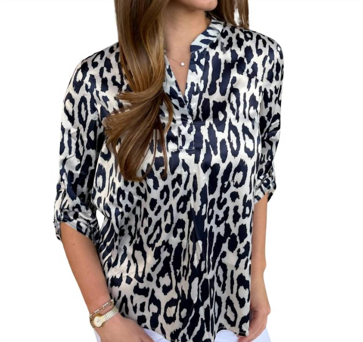 Renuar - Cheetah Print Top