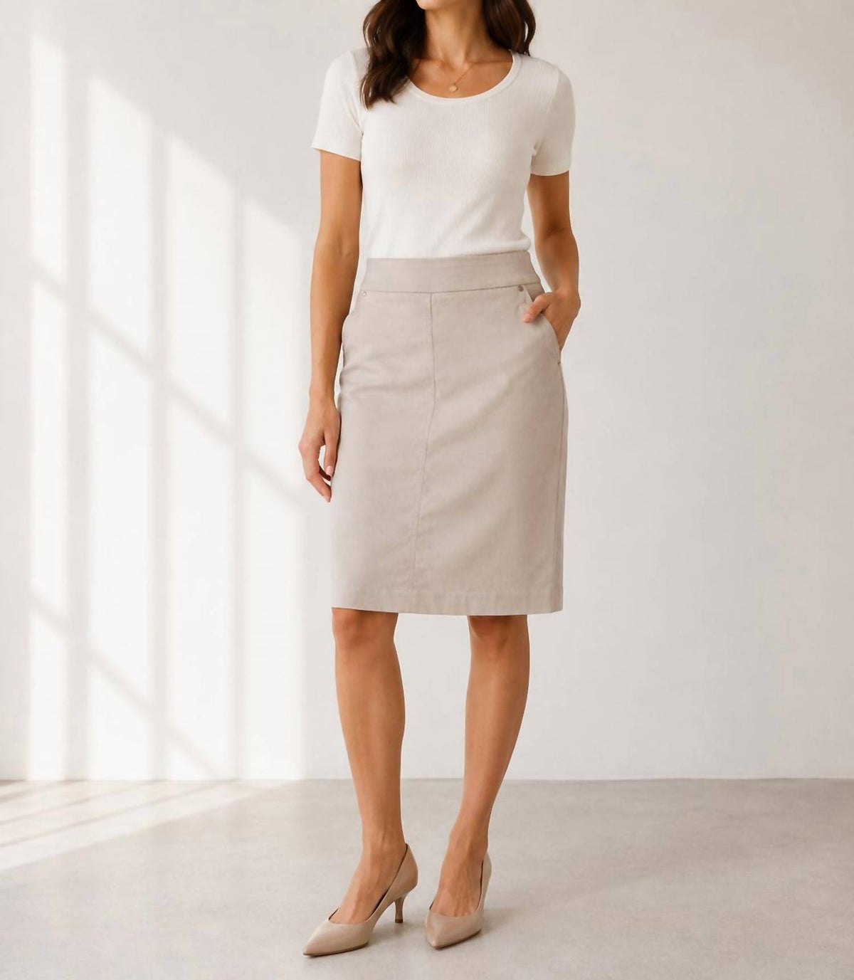 Renuar - Coastal Breeze Pull-On Skirt