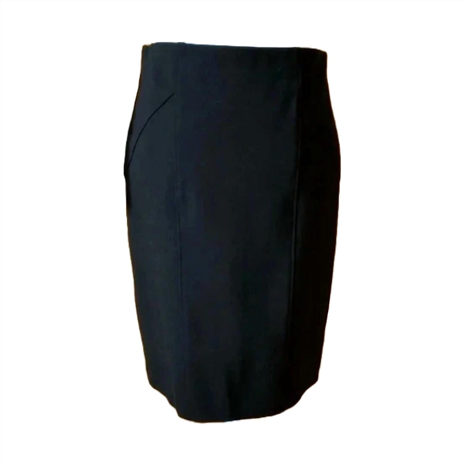 Renuar - Ponte Knit Skirt - black - clothing - mini