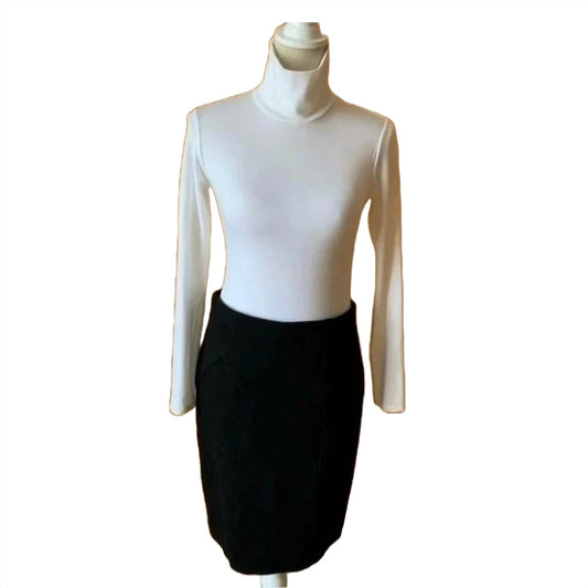 Renuar - Ponte Knit Skirt - black - clothing - mini