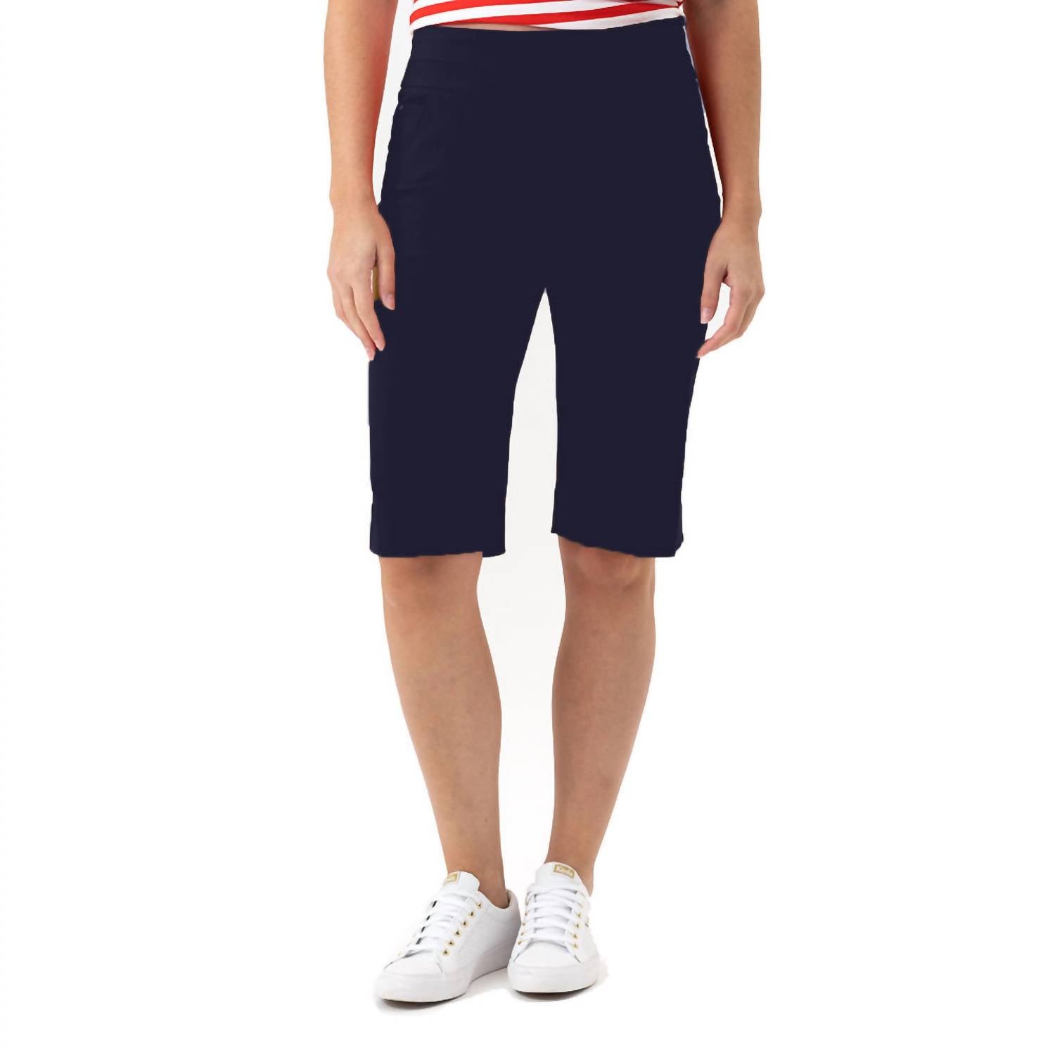 Renuar - Pull On Bermuda Short - bermudas - blue - clothing