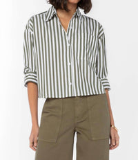 Renuar - Striped Cotton Blouse