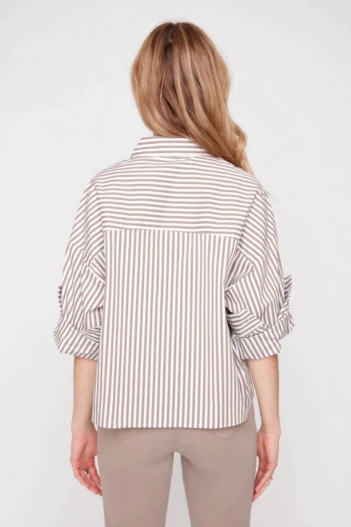 Renuar - Striped Cotton Blouse