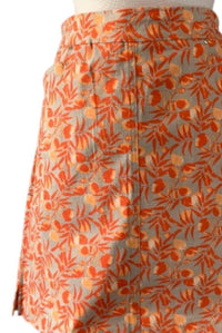 Renuar - Women's Tropical Print Skort - clothing - orange - patterned