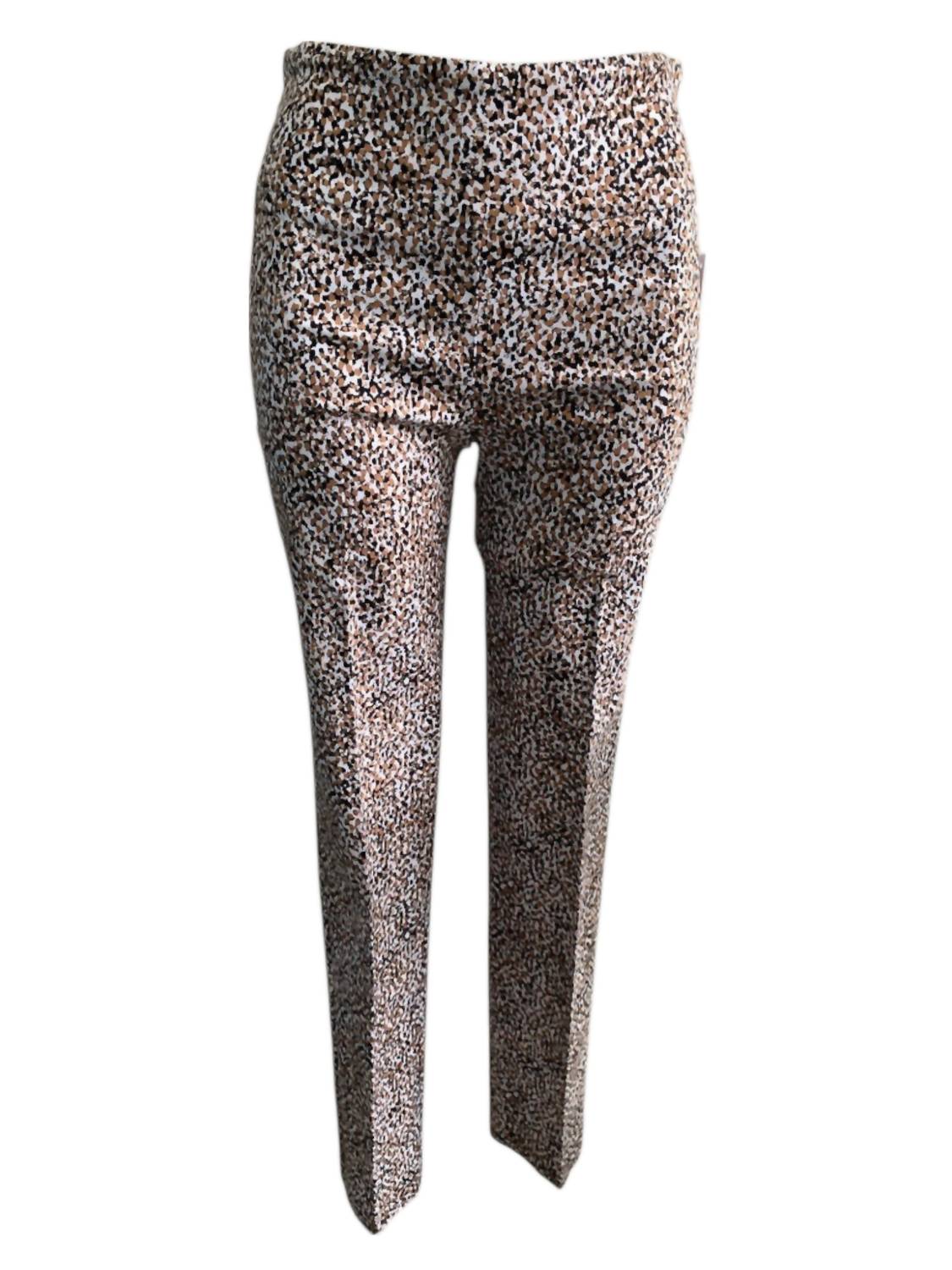 Renuar - Women's Woven Tricolor Pull On Pant - brown - clothing - pants