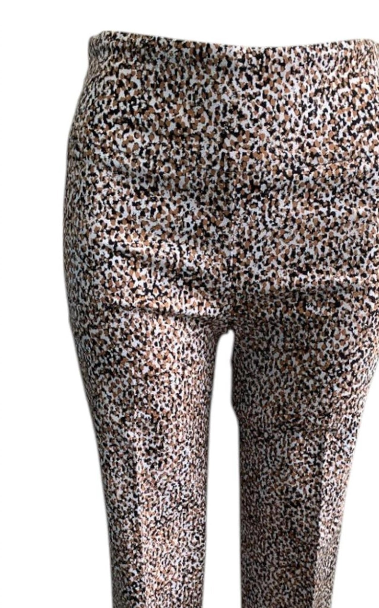 Renuar - Women's Woven Tricolor Pull On Pant - brown - clothing - pants