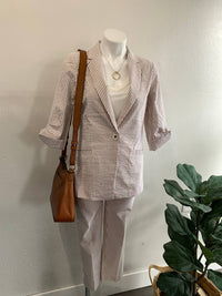 Renuar - Woven Pull On Pant - ankle - brown - clothing