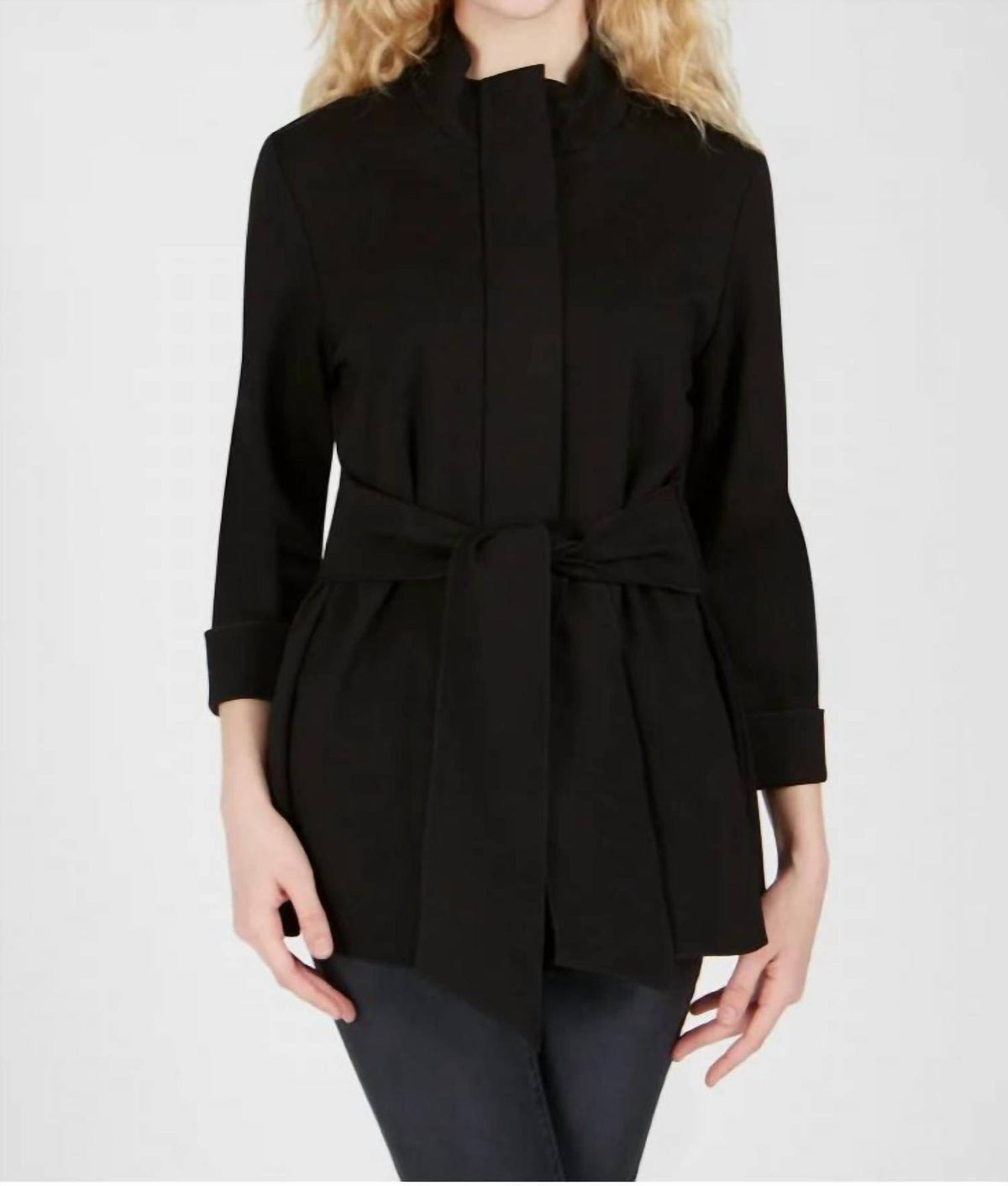 Renuar - Woven Sashed Jacket